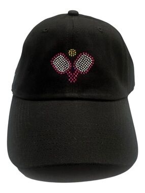 Alabama Girl Black Rhinestone Accent Baseball Cap - Women Accessories